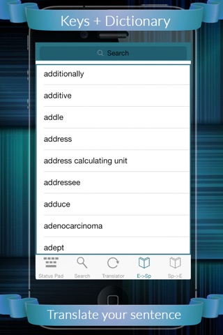 Spanish Eng Dic + Keys screenshot 2