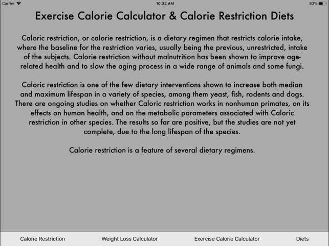 Exercise Calories Calculator