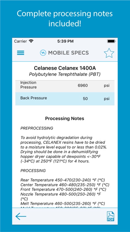 MobileSpecs Injection Molding screenshot-3