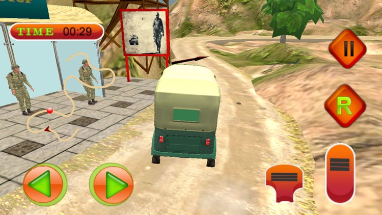 Tuk Tuk Army Rickshaw Driver screenshot-3