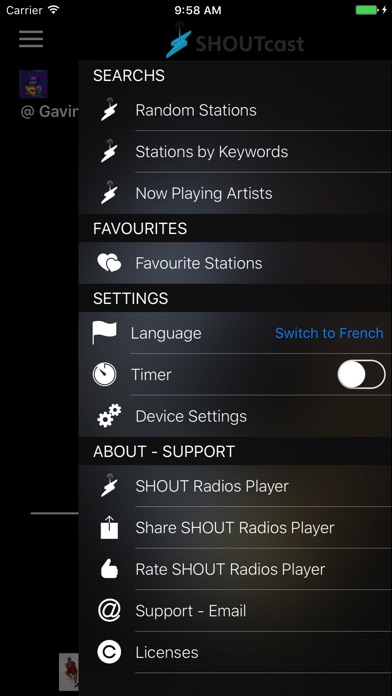 SHOUT Radios Player screenshot 3