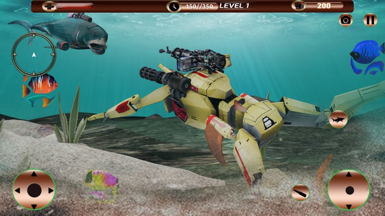 Angry Robot Shark Simulator - Pro screenshot-3