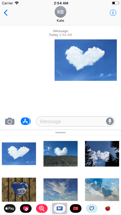 Cloud Hearts Sticker Pack screenshot 3
