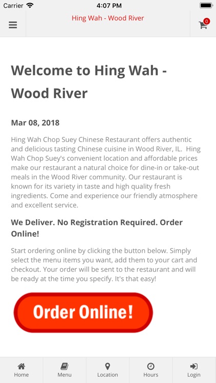 Hing Wah Chop Suey Wood River