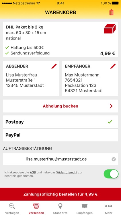 DHL Paket screenshot-3