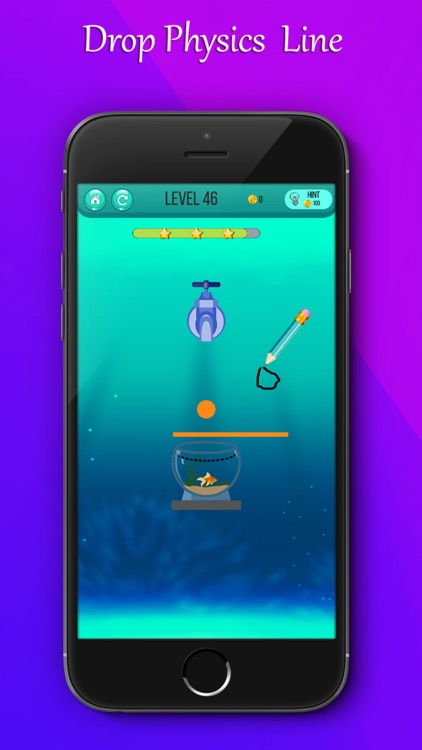 Lucky Fish Draw Physics Puzzle screenshot-3