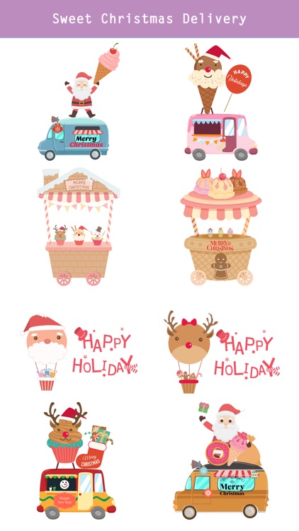 Sweet Happy Christmas Stickers screenshot-3