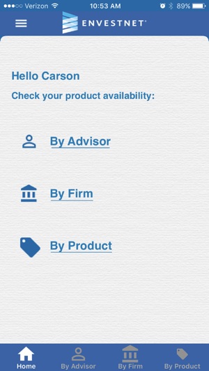 Envestnet Product Availability