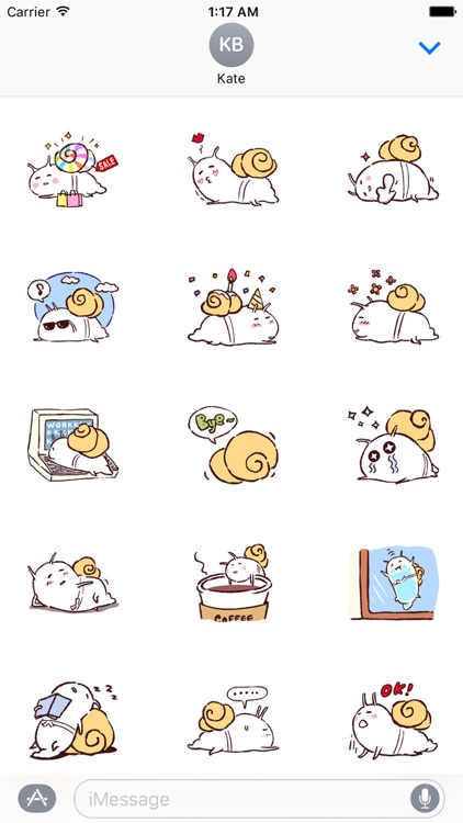 Bob the Lazy Snail Stickers