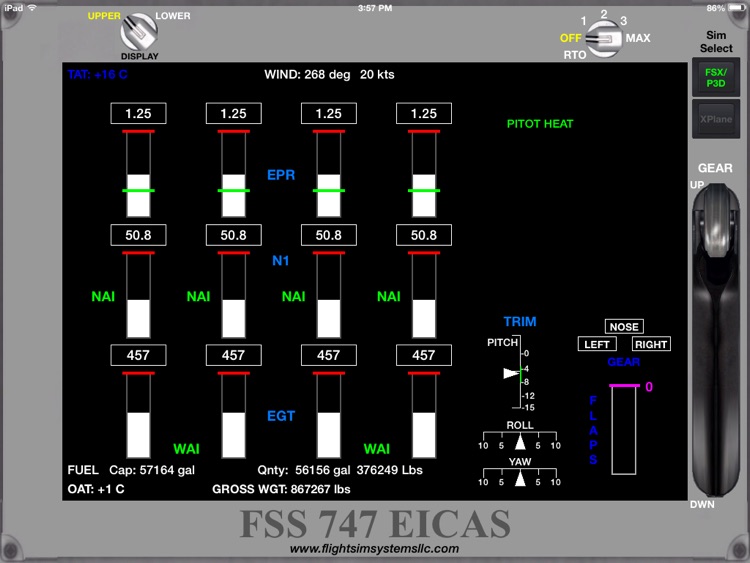 FSS 747 EICAS