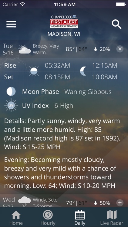 Channel3000 WISC-TV3 First Alert Weather & Traffic