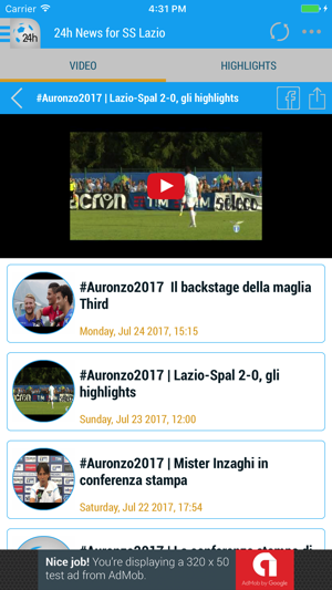 24h News for SS Lazio(圖3)-速報App