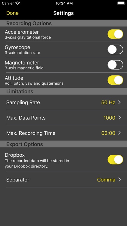 Motion Data Logger