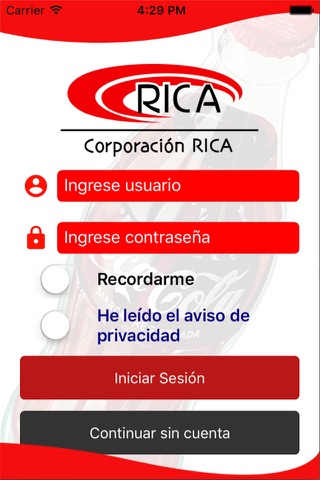 RICA screenshot 2