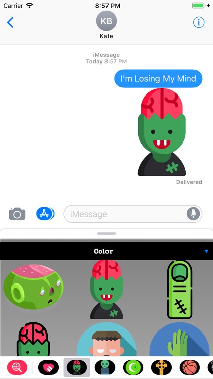 Zombie Stickers - HQ Mojis