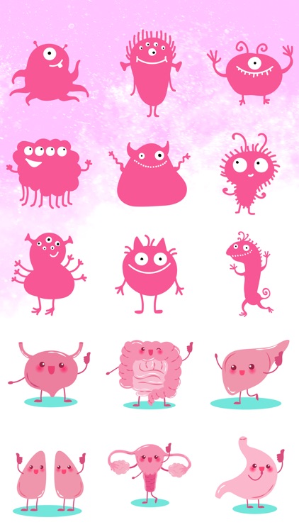 Cute Monster Stickers and Emojis