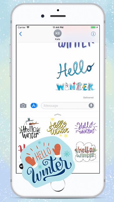 Hello Winter Coming Sticker screenshot 3