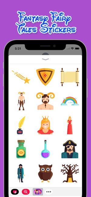 Fantasy Fairy Tales Stickers(圖2)-速報App