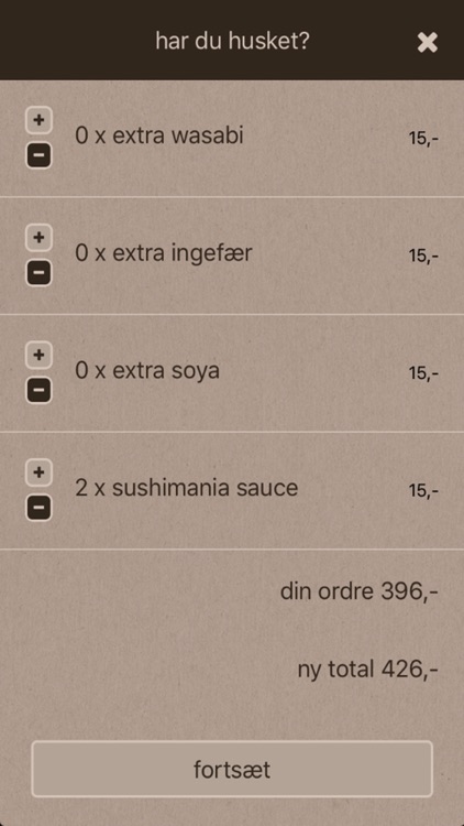 SushiManiaXO Quick Order