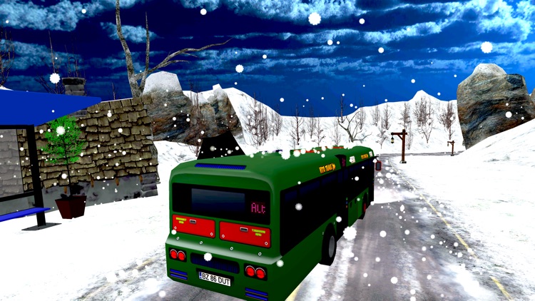 Snow Bus Drive Simulator 3D screenshot-4