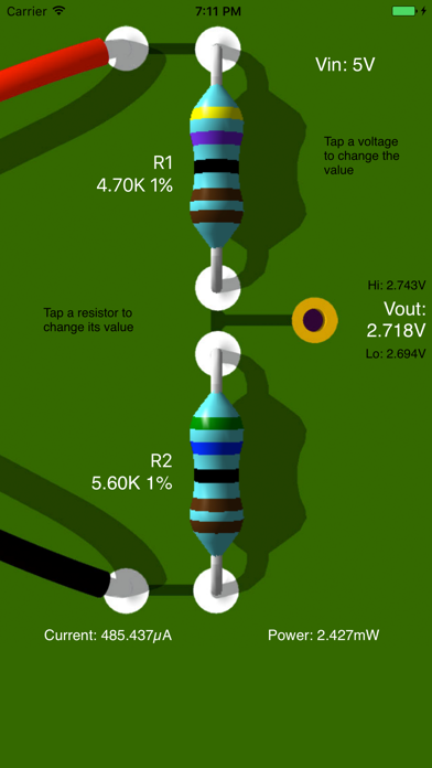 Voltage Divider Screenshot 2