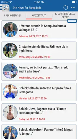 Game screenshot 24h News for Sampdoria mod apk