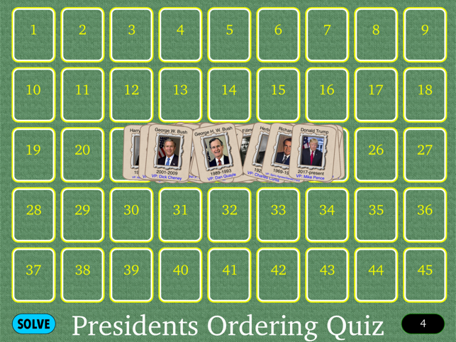 US Presidents Order Quiz