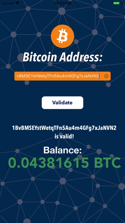 validate bitcoin wallet address