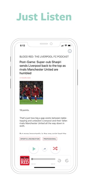 Just Listen: Podcast App