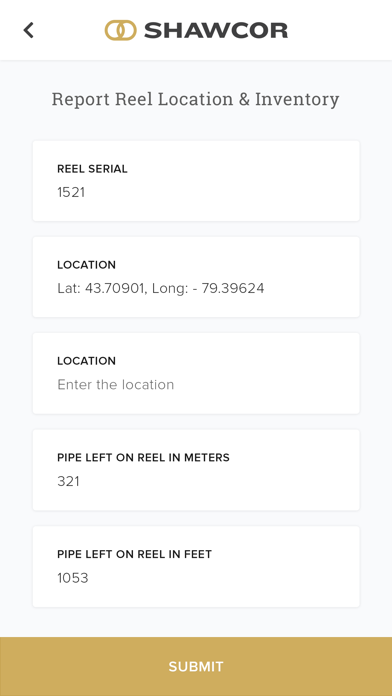 Shawcor Reel Inventory Manager screenshot 3