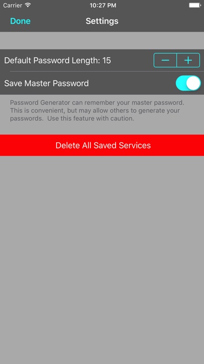 Password Generator for iOS