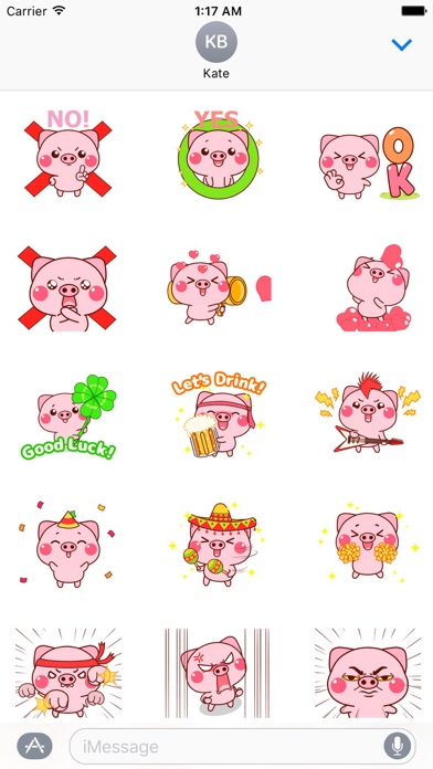 Animated Funny Pig Sticker screenshot 2