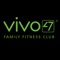 The Vivo47 app provides class schedules, social media platforms, fitness goals, and in-club challenges