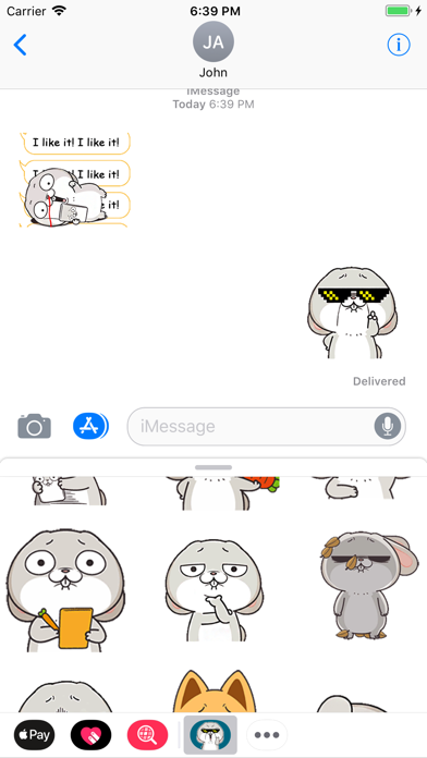 Rabbit Boss Animated Stickers screenshot 3