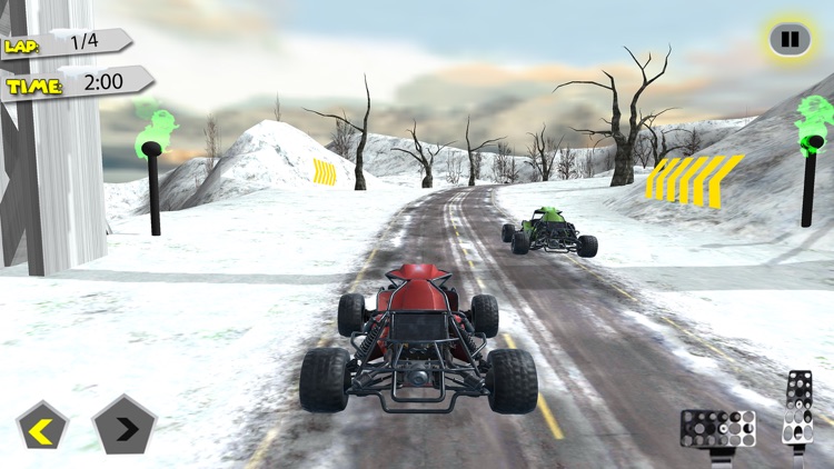 Buggy Car Snow Downhill Racing