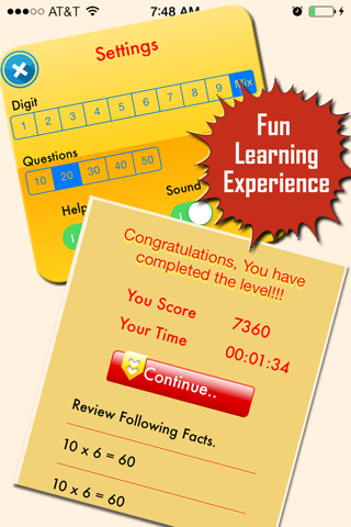 My Math App - Flashcards - náhled