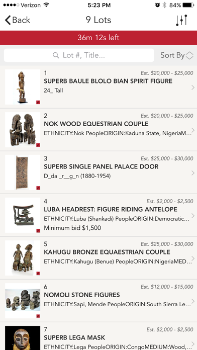 F&E African Art Auctions screenshot 2