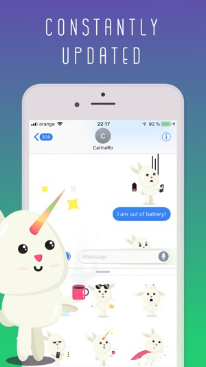 Fluffy - kawaii bunny stickers(圖2)-速報App