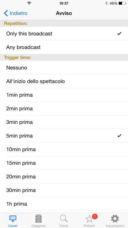 Italian TV Schedule screenshot-4
