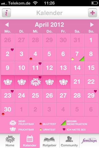 Kinderwunschkalender screenshot 3