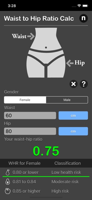 Waist to Hip Ratio Calc(圖1)-速報App