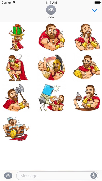 Funny Spartan Heroes Sticker