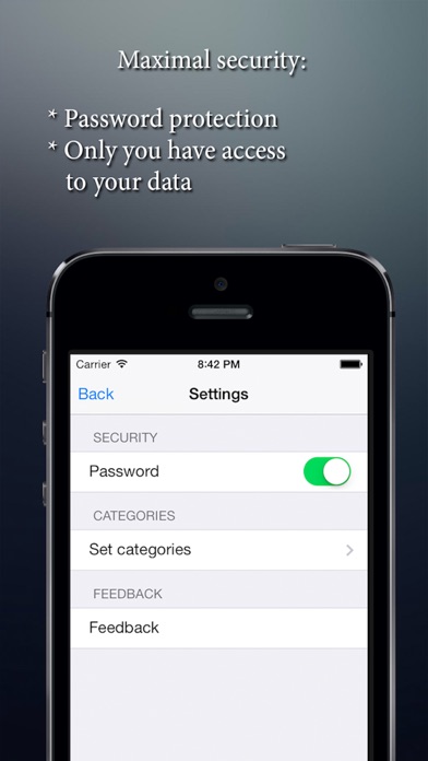 Safebook - saver personal data screenshot 2
