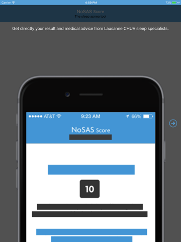 NoSAS Score screenshot 2