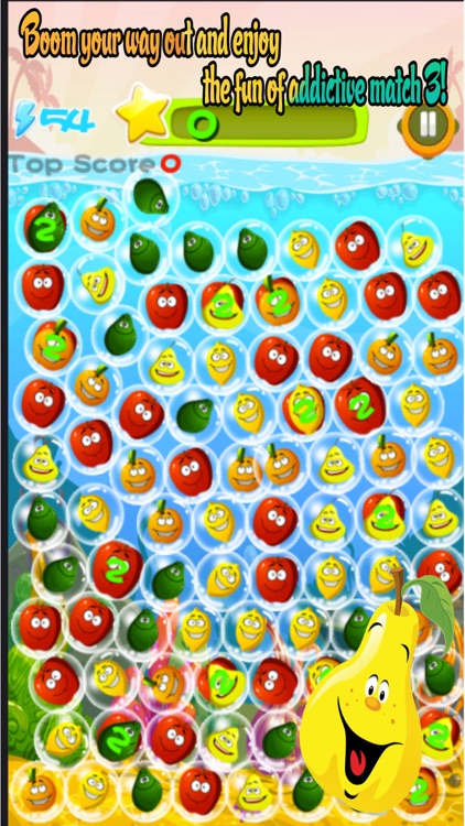 Funny Bubble Fruit - Match 3