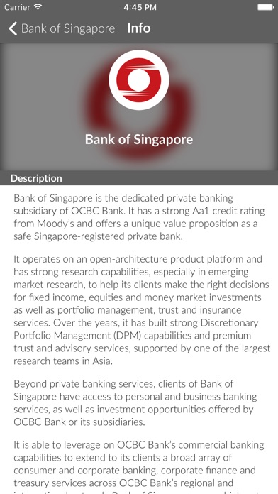 Bank of Singapore Events screenshot 3