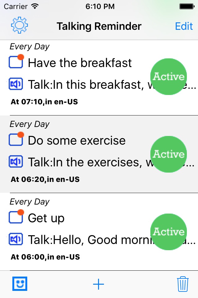 Talking Reminder screenshot 2