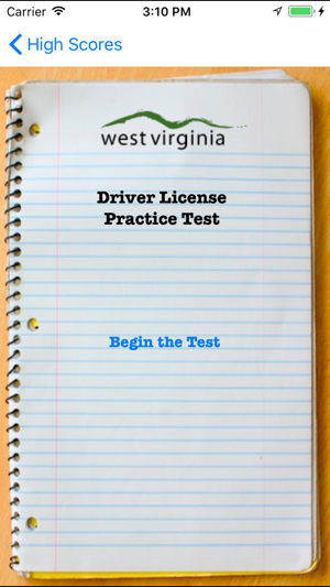 West Virginia Driver License Practice Te