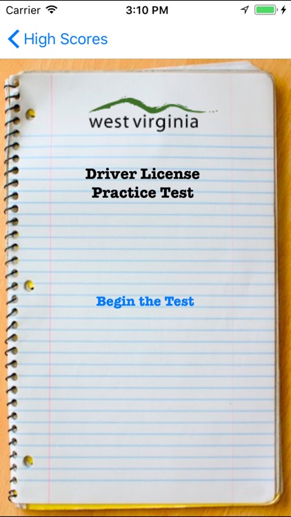 West Virginia Driver License Practice Test