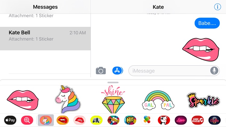 Cute Girly Stickers Style App